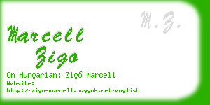 marcell zigo business card